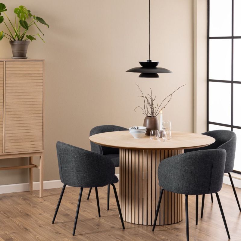 Furniture To Go Linley Round Dining Table in White Oak