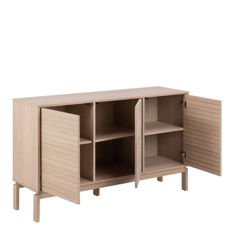 Furniture To Go Linley 3 Door Sideboard in White Oak