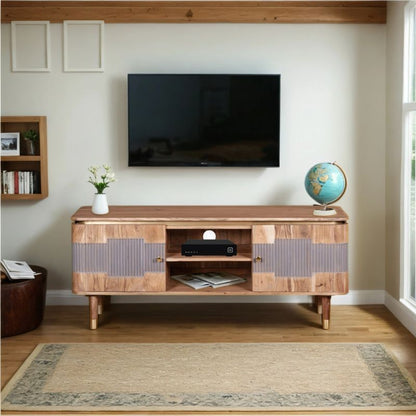 Indian Hub Wilton Acacia Wood TV Unit