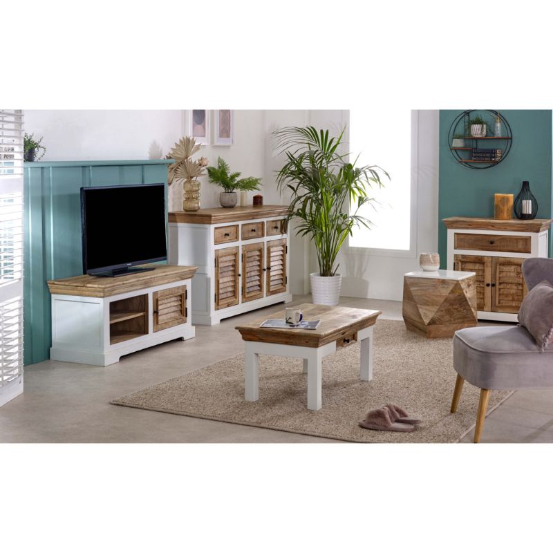 Indian Hub Alfie Wood TV Cabinet