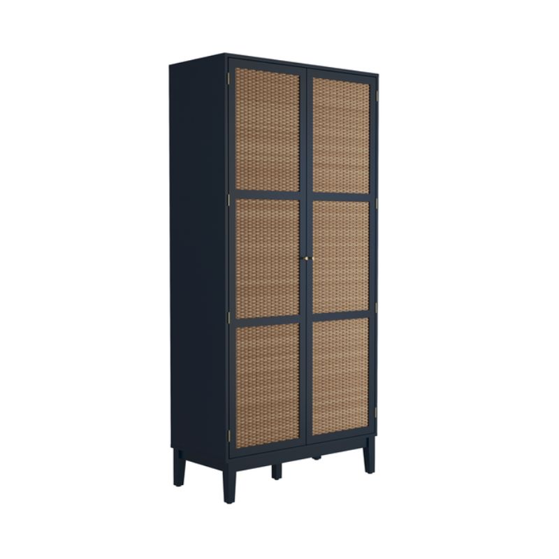 LPD Furniture Bordeaux Berlin 2 Door Wardrobe Blue