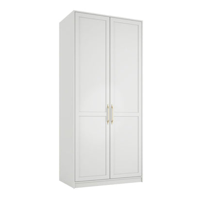 LPD Furniture Austen Double Wardrobe White