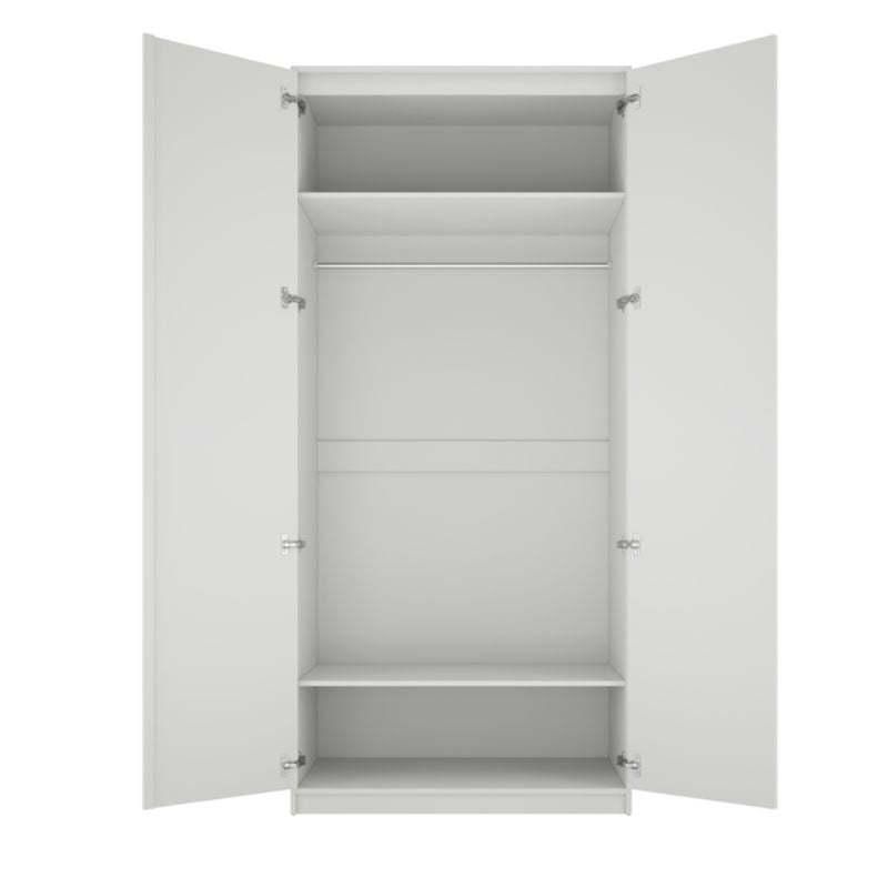 LPD Furniture Austen Double Wardrobe White