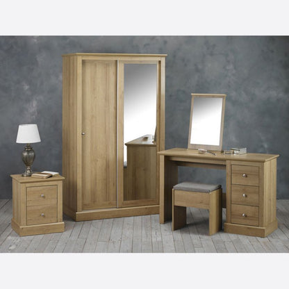 LPD Furniture Devon Double Sliding Wardrobe Oak