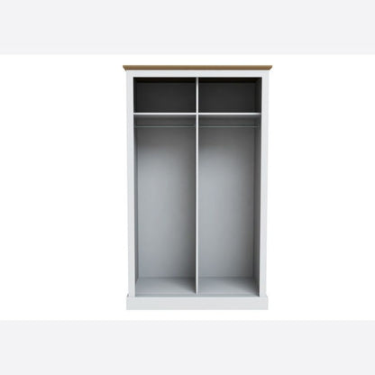 LPD Furniture Devon Double Sliding Wardrobe White