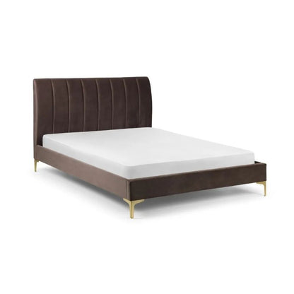 Julian Bowen Deco Double Bed Truffle Velvet