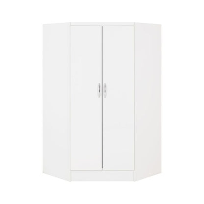 Seconique Nevada 2 Door Corner Wardrobe White Gloss