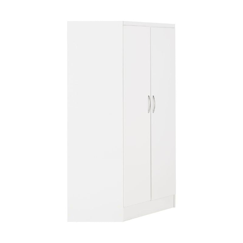 Seconique Nevada 2 Door Corner Wardrobe White Gloss