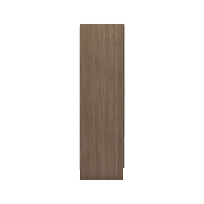 Seconique Nevada 4 Door 2 Drawer Mirrored Wardrobe Rustic Oak Effect