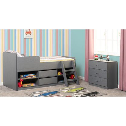 Seconique Felix Low Sleeper Bed Grey