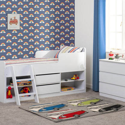 Seconique Felix Low Sleeper Bed White