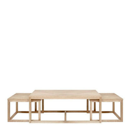 Furniture To Go Cornus Coffee Table in Oak Set of 3