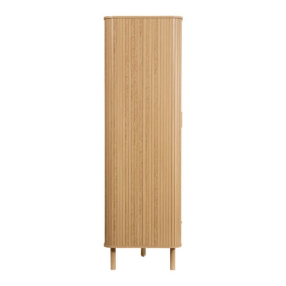 Birlea Axel 2 Door 1 Drawer Fluted Wardrobe Oak