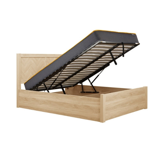 Birlea Herringford Double Ottoman Bed Oak