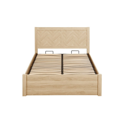 Birlea Herringford Double Ottoman Bed Oak