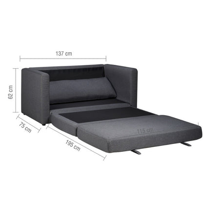 Birlea Eli Fold Out Sofa Bed Grey