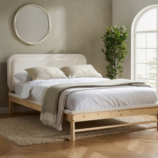 Birlea Emmi King Bed White & Oak