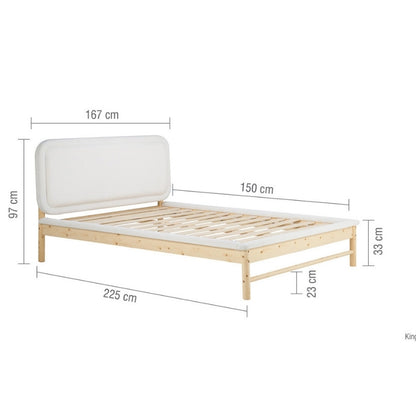 Birlea Emmi King Bed White & Oak