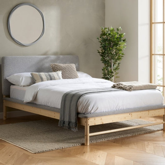 Birlea Ezra King Bed Grey & Oak