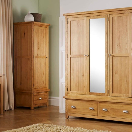 Birlea Woburn 3 Door 2 Drawer Wardrobe Oak