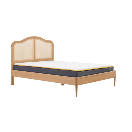 Birlea Leonie Super King Rattan Bed Oak