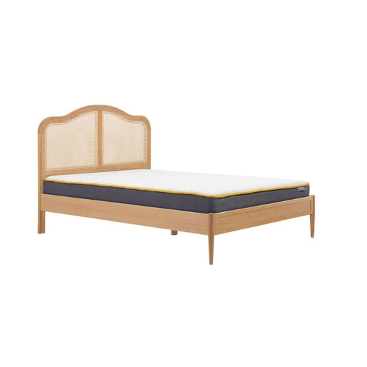 Birlea Leonie Double Rattan Bed Oak