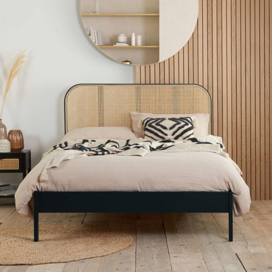 Birlea Margot Super King Rattan Bed Black
