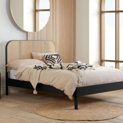 Birlea Margot Super King Rattan Bed Black