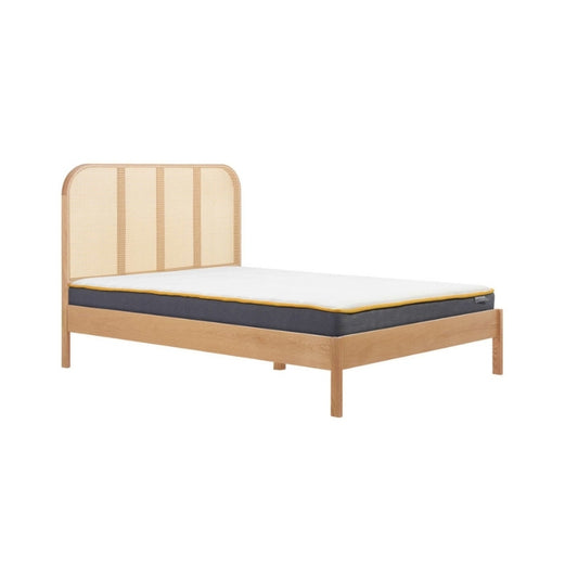 Birlea Margot King Rattan Bed Oak