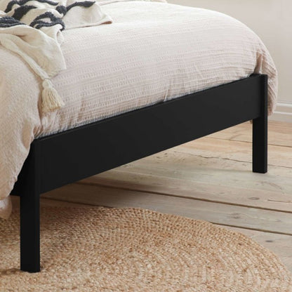 Birlea Margot King Rattan Bed Black