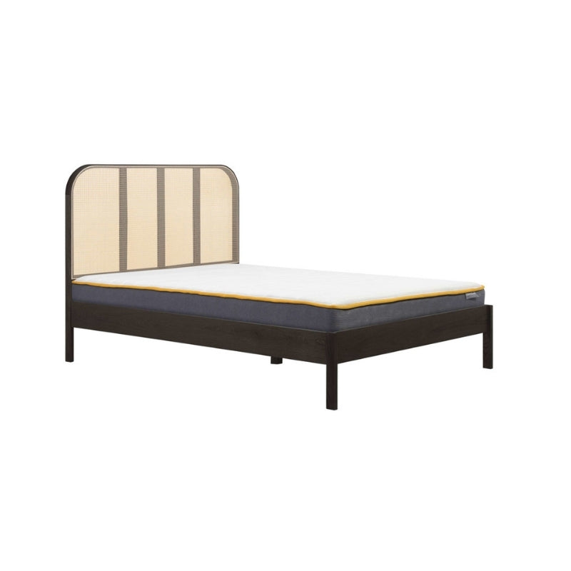 Birlea Margot Double Rattan Bed Black