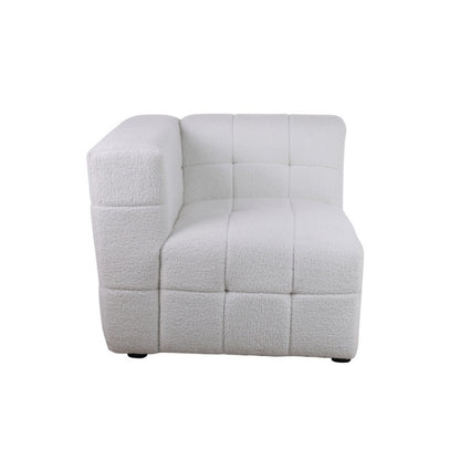 Birlea Milo 2 Seater Sofa with Footstool White