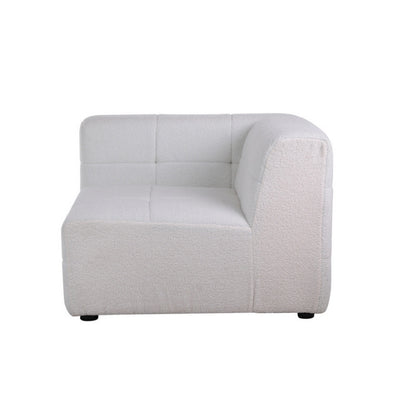 Birlea Milo 2 Seater Sofa with Footstool White