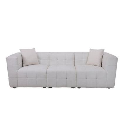 Birlea Milo 3 Seater Sofa White