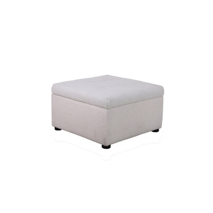 Birlea Milo 3 Seater Sofa with Footstool White