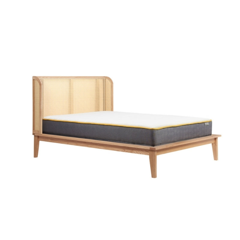 Birlea Astrid King Rattan Bed Oak
