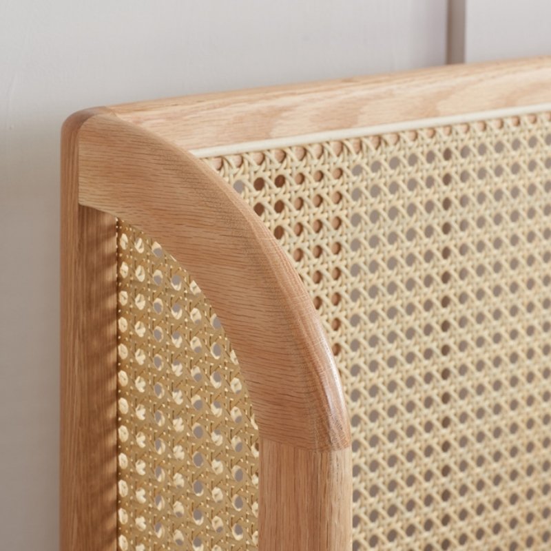 Birlea Astrid King Rattan Bed Oak