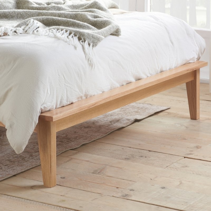 Birlea Astrid King Rattan Bed Oak