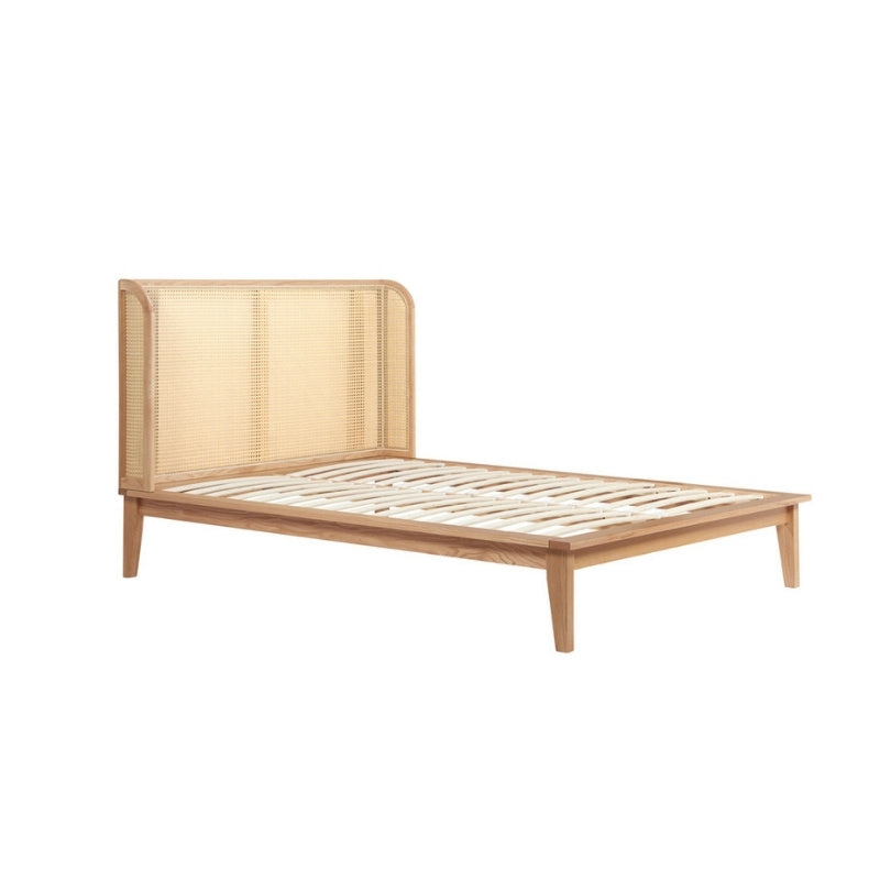 Birlea Astrid King Rattan Bed Oak