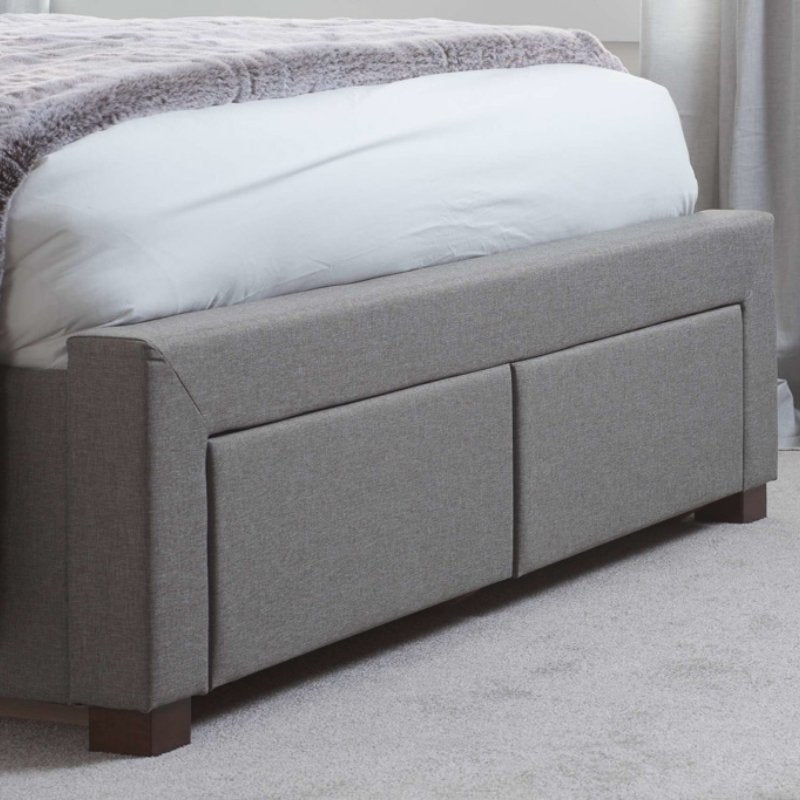 Birlea Valentino King 2 Drawer Bed Grey