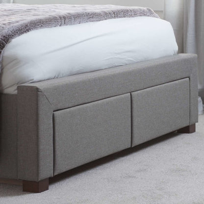 Birlea Valentino King 2 Drawer Bed Grey