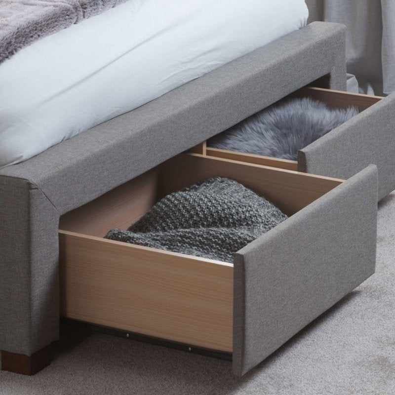 Birlea Valentino King 2 Drawer Bed Grey