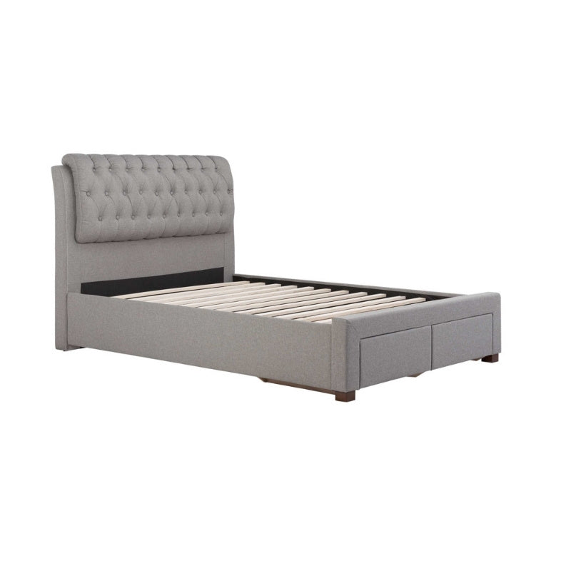 Birlea Valentino King 2 Drawer Bed Grey