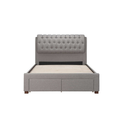 Birlea Valentino King 2 Drawer Bed Grey