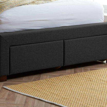 Birlea Valentino Double 2 Drawer Bed Charcoal