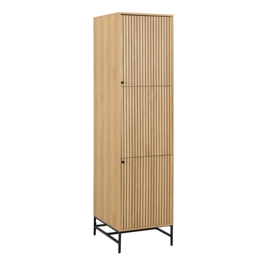 Furniture To Go Albany 2 Door Wardrobe Oak Black Legs