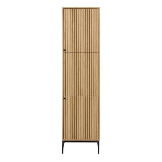 Furniture To Go Albany 2 Door Wardrobe Oak Black Legs