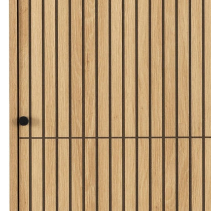 Furniture To Go Albany 2 Door Wardrobe Oak Black Legs