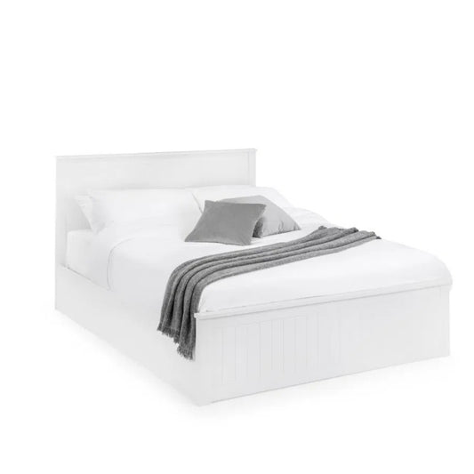 Julian Bowen Maine Double Ottoman Bed Surf White
