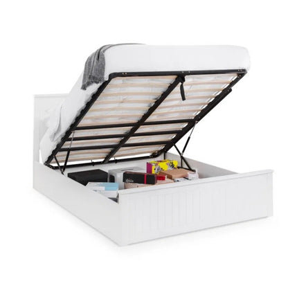 Julian Bowen Maine Double Ottoman Bed Surf White